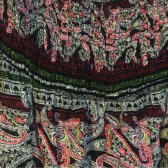 Derek Heart Multicolor Paisley Bohemian Lace Crochet Mini Dress - Picture 5 of 7